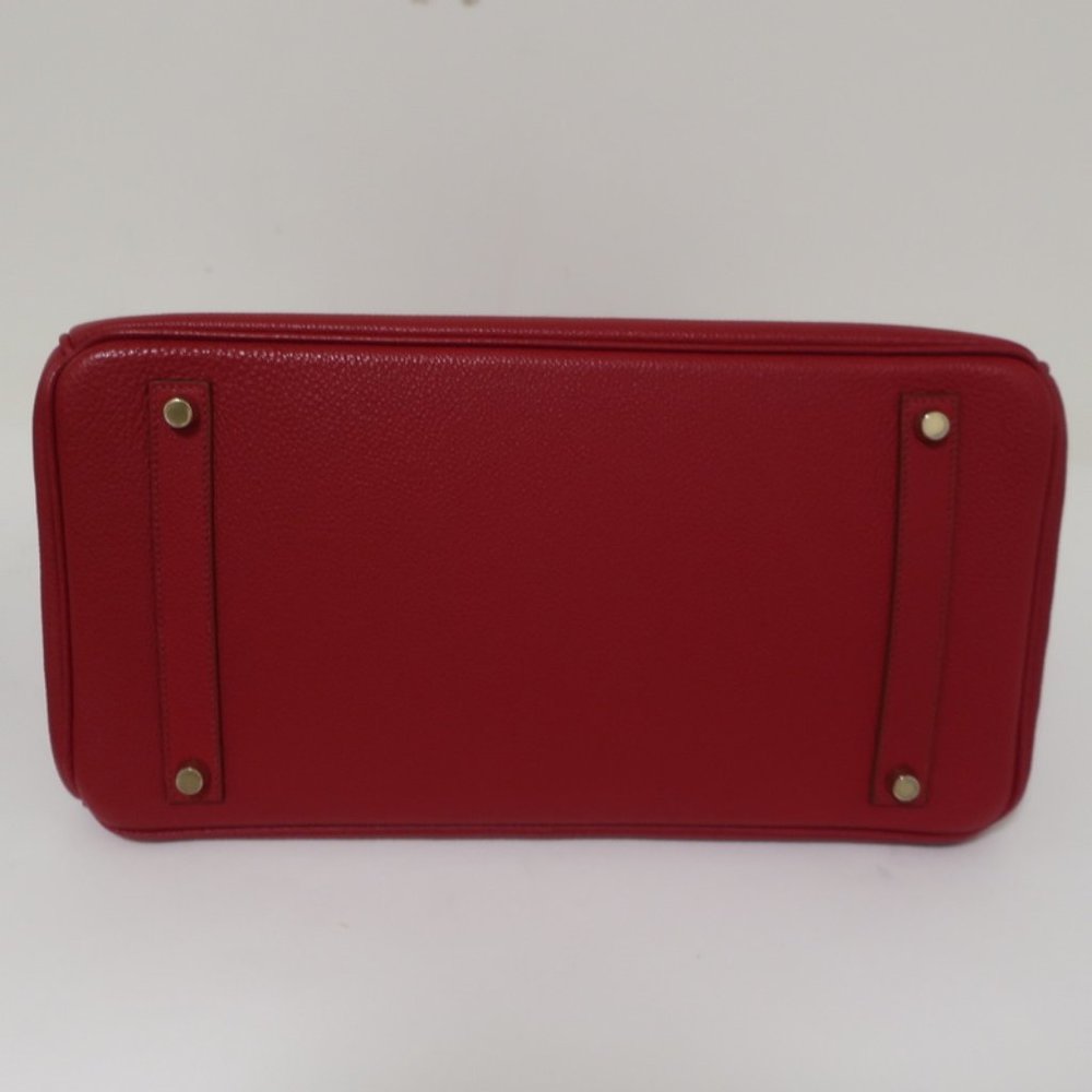 HERMES BIRKIN 35CM ROUGE GARANCE TOGO LEATHER GOLD HARDWARE 2008 - Picture 3 of 14